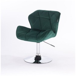 Petyr - krzesło kosmetyczne butelkowa zieleń dysk | Sklep Eversun.pl