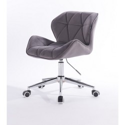 Petyr - krzesło kosmetyczne grafitowe kółka