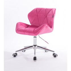 Petyr - krzesło kosmetyczne malinowe kółka
