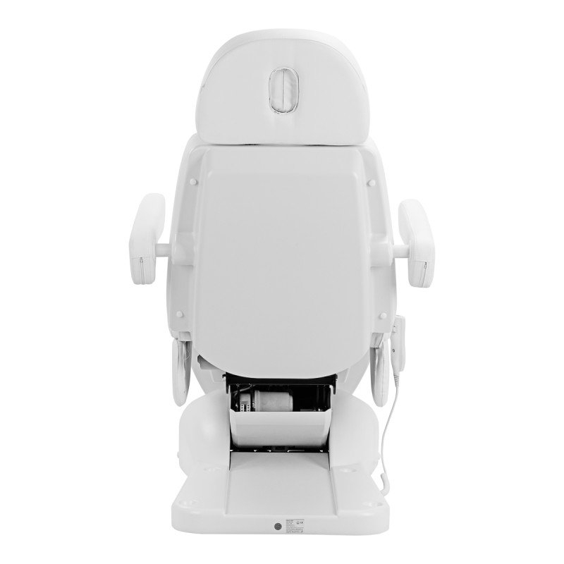 Fotel kosmetyczny elektr. Azzurro Lux 3m biały
