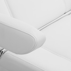 Fotel kosmetyczny elektr. Azzurro Lux 3m biały
