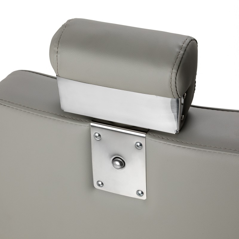 Gray chrome Ragusa barber chair