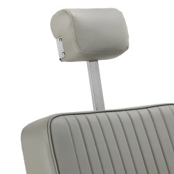 Gabbiano fotel barberski Visionerio szary chrom rama