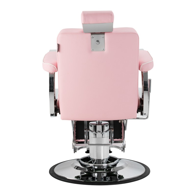 Pink chrome barber chair