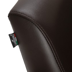 Gabbiano fotel fryzjerski Lucca Brązowy czarna podstawa