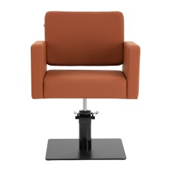 Brown salon styling chair footrest