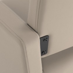 Gabbiano fotel fryzjerski Vitoria szarobeżowy