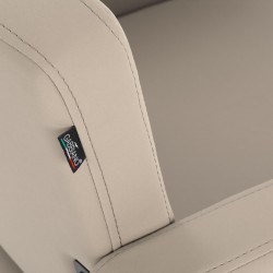 Gabbiano fotel fryzjerski Vitoria szarobeżowy