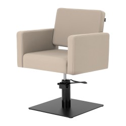 Fotel fryzjerski Studio Line Vitoria szaro-beżowy -Meble fryzjerskie- 