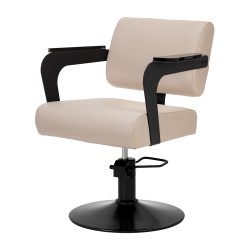 Hair System Fotel fryzjerski Jet latte Beżowy -Meble fryzjerskie- 