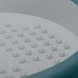 Miska do pedicure składana niebieska