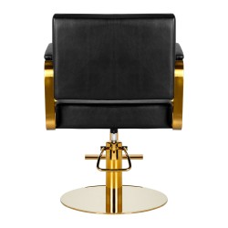 Genua gold black salon chair