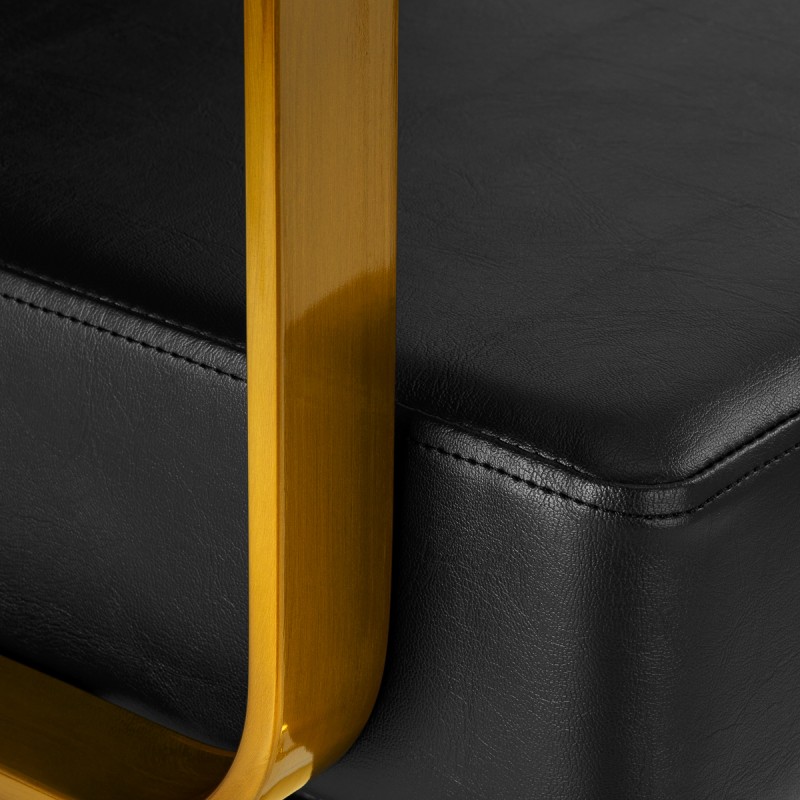 Studio Line gold-black salon chair