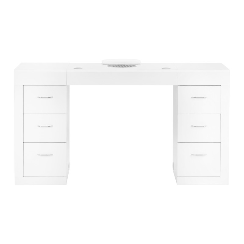 Biurko kosmetyczne 324 z pochłaniaczem kasetowym białe