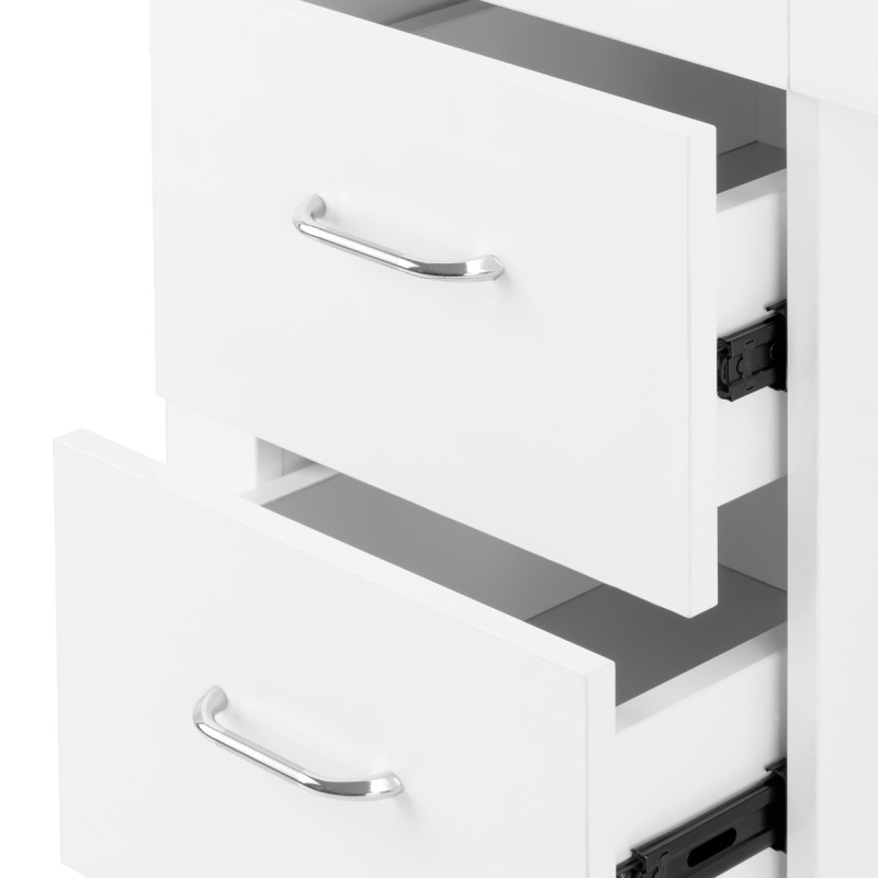 Biurko kosmetyczne 324 z pochłaniaczem kasetowym białe