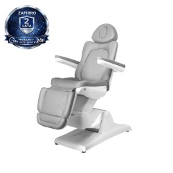 Fotel Kosmetyczny Elektryczny Zaffiro 870 Szary -Fotele kosmetyczne elektryczne- 