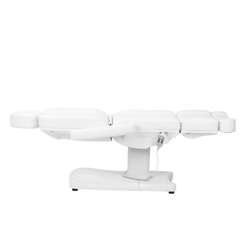 Fotel kosmetyczny elektr. Azzurro 803D 3 siln. super biały