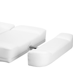 Fotel kosmetyczny elektr. Azzurro 803D 3 siln. super biały