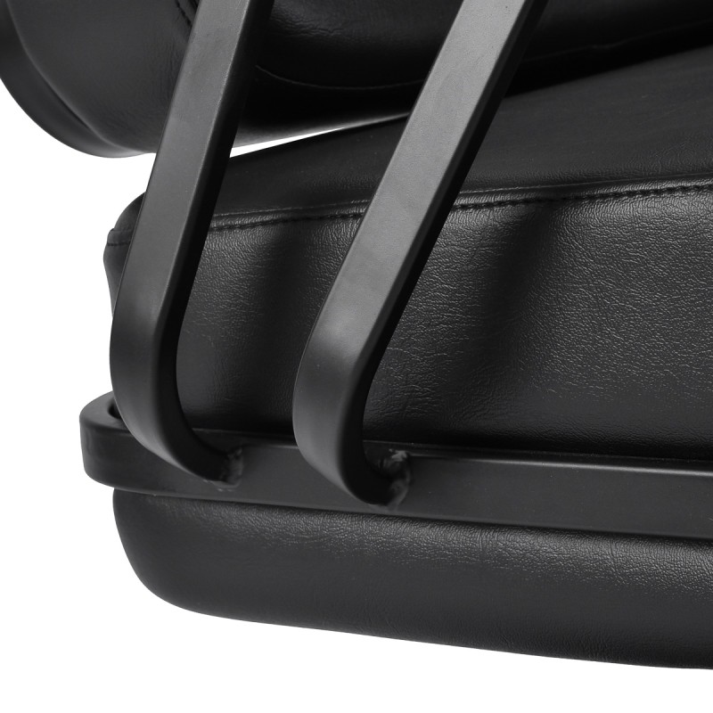 Gabbiano fotel fryzjerski Madryt czarny czarna podstawa