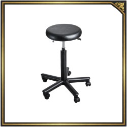 Black adjustable salon stool