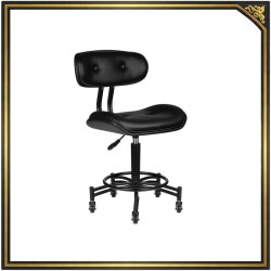 Black Fiorenze salon stool