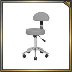 Szary taboret kosmetyczny Am-304