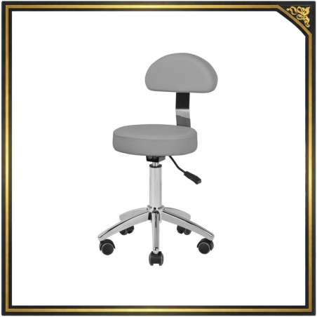 Taboret Kosmetyczny Am-304 Szary