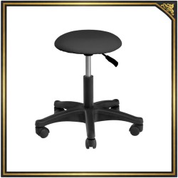 Hydraulic cosmetic stool on wheels