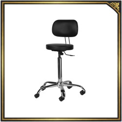 Black hydraulic salon stool casters