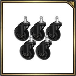Kółko do taboretu Roll Speed czarne 5 szt | AI generuj