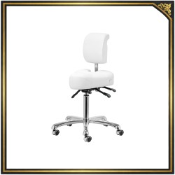 White Estello 1005 podiatry stool