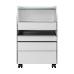 Eversun gray podiatry assistant trolley