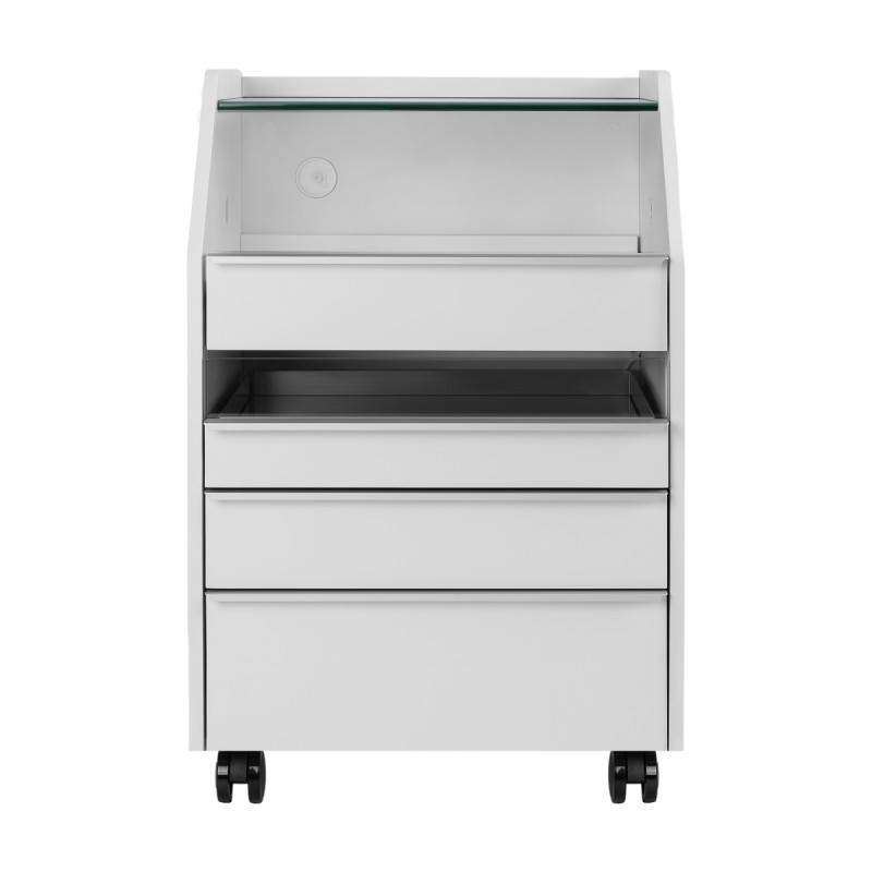Eversun gray podiatry assistant trolley