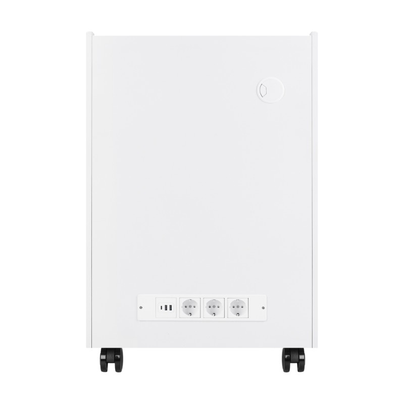 White wheeled podiatry trolley