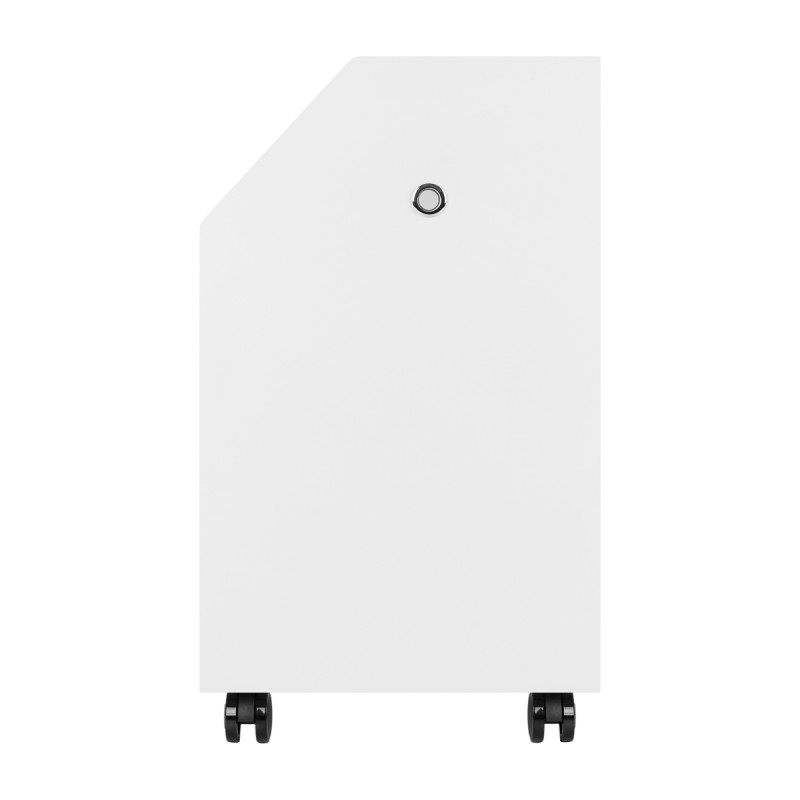 White podiatry trolley with drawers