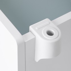 White podiatry trolley with drawers