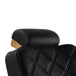 Leonardo gold black barber chair