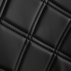 Czarny złoty fotel barberski Leonardo