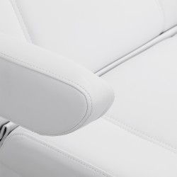 Fotel kosmetyczny elektryczny Azzurro Lux 3 silniki z podgrzewaniem biały