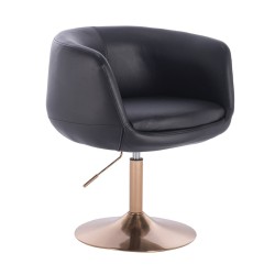 Fotel Hr333N Czarny Złota Podstawa