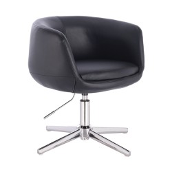 Fotel Hr333Cross Czarny Chromowana Podstawa