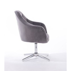 Fotel BLINK HR Cross Grafitowy Welur