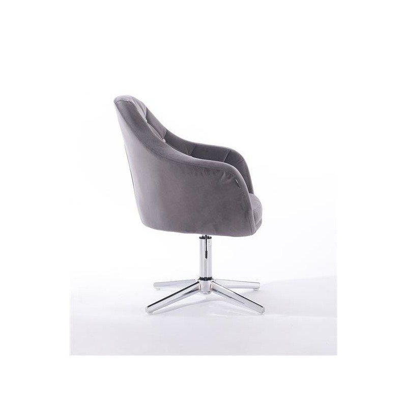 Fotel BLINK HR Cross Grafitowy Welur