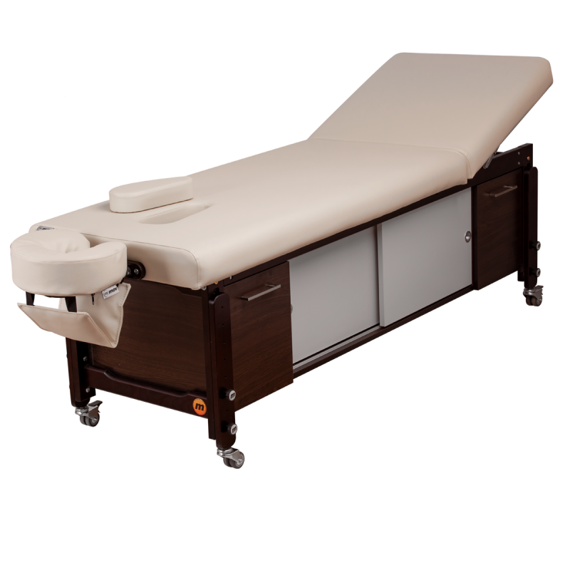 Podgrzewana leżanka SPA Moderna HOT P2 K wenge -Łóżka kosmetyczne- 