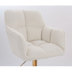 Hoker Hr550K Kremowy Baranek Złota Podstawa