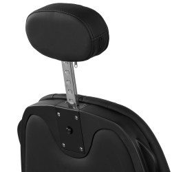 Fotel barberski Gabbiano Francesco czarny z czarną podstawą