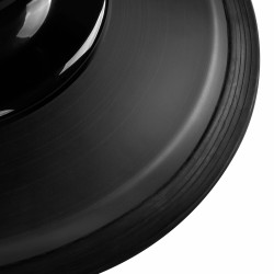 Fotel barberski Gabbiano Francesco grafitowy ze szczotkowaną podstawą