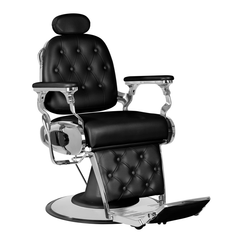 Fotel barberski Gabbiano Francesco czarny