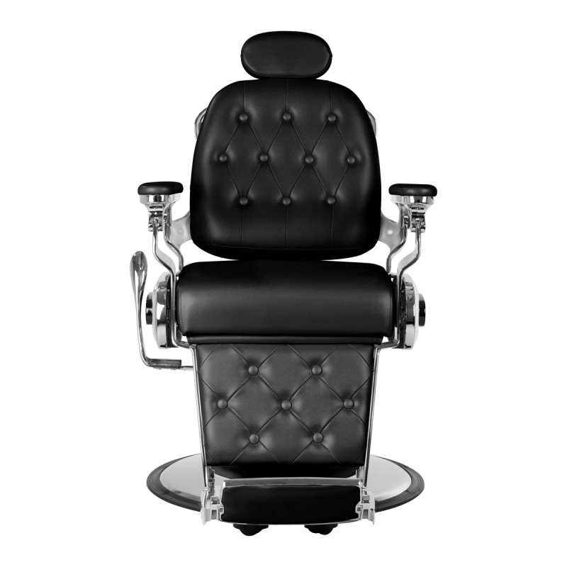 Fotel barberski Gabbiano Francesco czarny