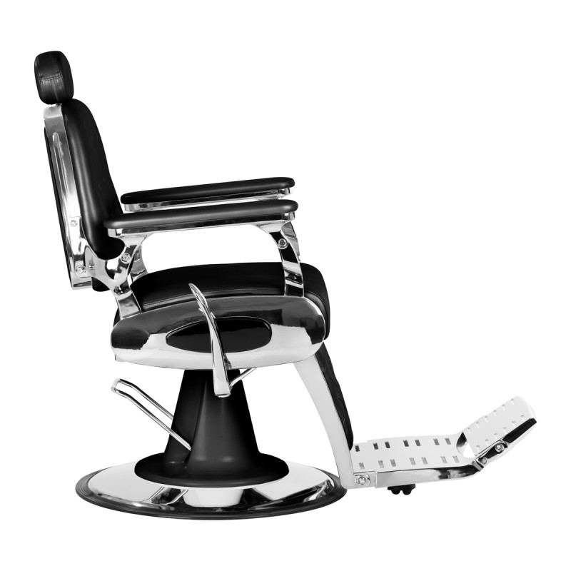 Fotel barberski Gabbiano Francesco czarny